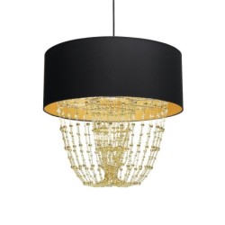 Pakabinamas šviestuvas ALMERIA BLACK/GOLD 1xE27