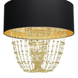 Pakabinamas šviestuvas ALMERIA BLACK/GOLD 1xE27