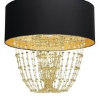 Pakabinamas šviestuvas ALMERIA BLACK/GOLD 1xE27