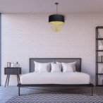 Pakabinamas šviestuvas ALMERIA BLACK/GOLD 1xE27