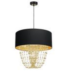 Pakabinamas šviestuvas ALMERIA BLACK/GOLD 1xE27
