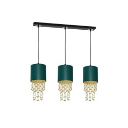 Pakabinamas šviestuvas ALMERIA GREEN/GOLD 3xE27