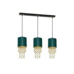 Pakabinamas šviestuvas ALMERIA GREEN/GOLD 3xE27