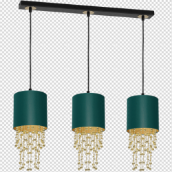 Pakabinamas šviestuvas ALMERIA GREEN/GOLD 3xE27
