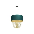 Pakabinamas šviestuvas ALMERIA GREEN/GOLD 1xE27