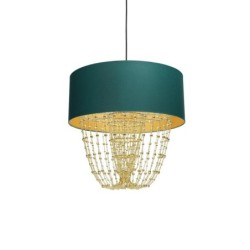 Pakabinamas šviestuvas ALMERIA GREEN/GOLD 1xE27