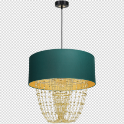 Pakabinamas šviestuvas ALMERIA GREEN/GOLD 1xE27