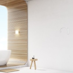 Sieninis šviestuvas BASE 8W+2W WHITE