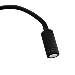 Sieninis šviestuvas BASE 8W+2W BLACK