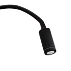Sieninis šviestuvas BASE 8W+2W BLACK