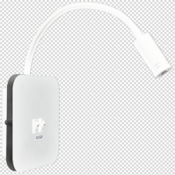 Sieninis šviestuvas BASE 8W+2W WHITE