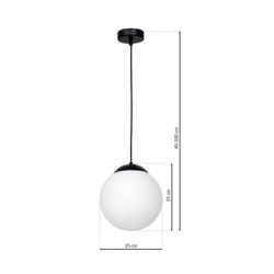 Pakabinamas šviestuvas LIMA BLACK 1xE14