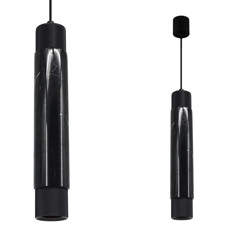 Pakabinamas šviestuvas MARBLE BLACK 1xGU10