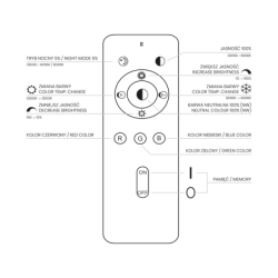 Lubinis šviestuvas NAOMI SMART Ø380 mm 24W LED