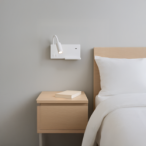 Sieninis šviestuvas SHELF WHITE LED 4W+5W+2W