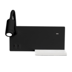 Sieninis šviestuvas SHELF BLACK LED 4W+5W+2W