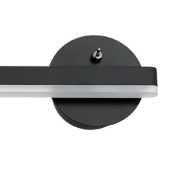 Sieninis šviestuvas SYDNEY 6W LED BLACK lewy