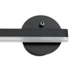 Sieninis šviestuvas SYDNEY 6W LED BLACK lewy
