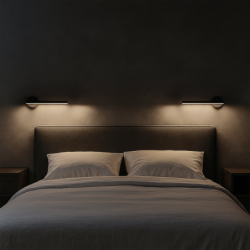 Sieninis šviestuvas SYDNEY 6W LED BLACK lewy