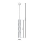 Pakabinamas šviestuvas į bėgelį TWISTED WHITE 3W LED
