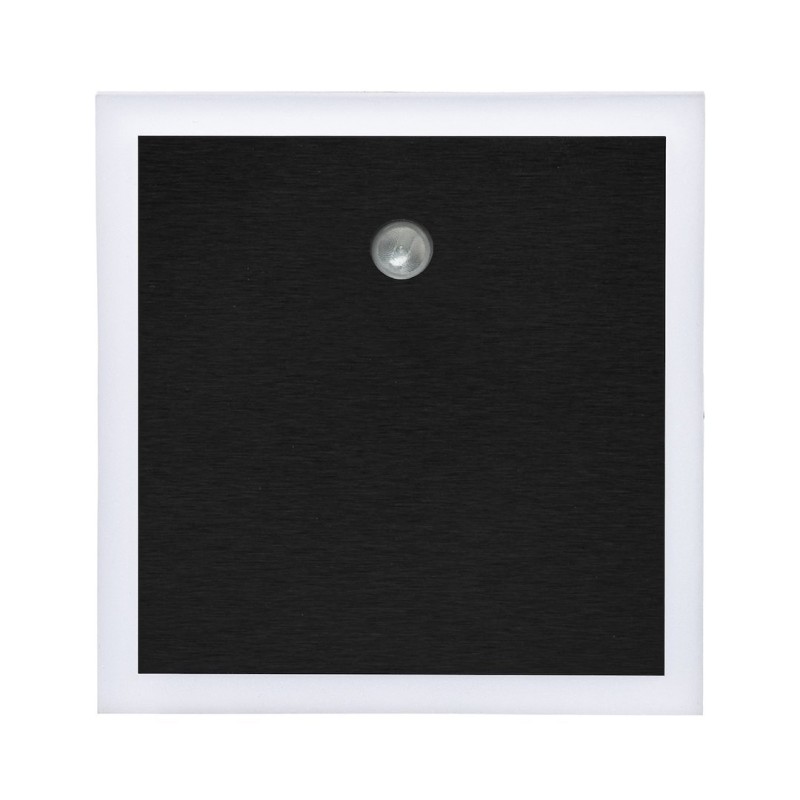 Sieninis šviestuvas EVO BLACK Šviesos spalva Šilta balta 3000K. PIR 12V