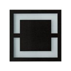 Sieninis šviestuvas QUADRO BLACK Šviesos spalva Šalta balta 3000K