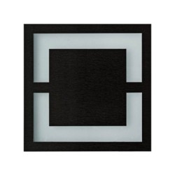 Sieninis šviestuvas QUADRO BLACK Šviesos spalva Neutrali balta 4000K