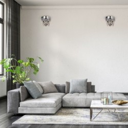 Sieninis šviestuvas GRACE CHROME 2xE14