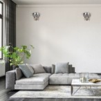 Sieninis šviestuvas GRACE CHROME 2xE14