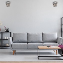 Sieninis šviestuvas GRACE CHROME 2xE14