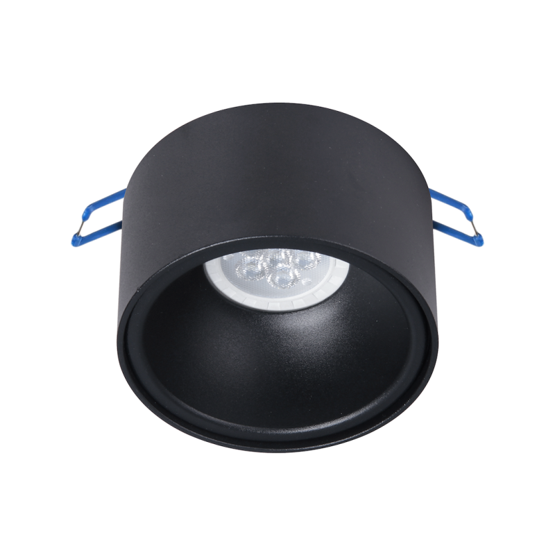Įmontuojamas lemputės laikiklis Bali Round Black