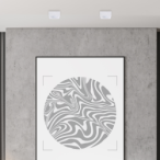 Įmontuojamas lemputės laikiklis Bali Square White