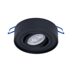 Įmontuojamas lemputės laikiklis Nusa Round Black