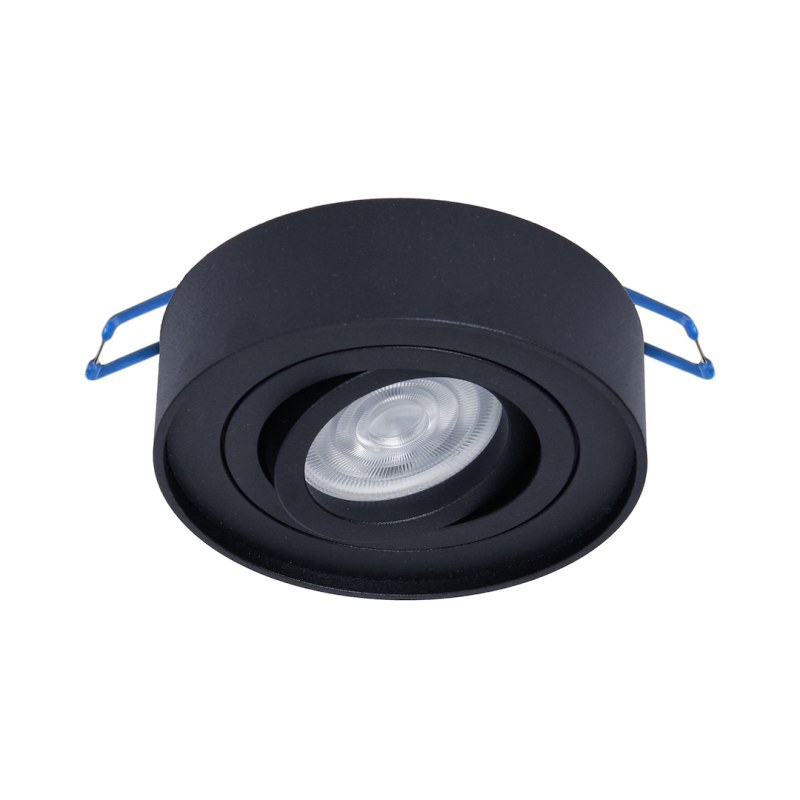 Įmontuojamas lemputės laikiklis Nusa Round Black