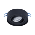 Įmontuojamas lemputės laikiklis Nusa Round Black