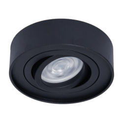 Įmontuojamas lemputės laikiklis Nusa Round Black