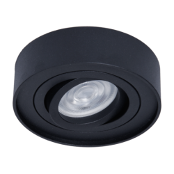 Įmontuojamas lemputės laikiklis Nusa Round Black