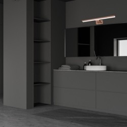 Sieninis šviestuvas SHINE ROSE GOLD 60cm 13,8W LED