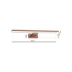 Sieninis šviestuvas SHINE ROSE GOLD 60cm 13,8W LED