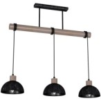 Pakabinamas šviestuvas ERIK Sawn black/Patinated wood 3XE27