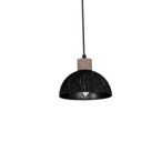 Pakabinamas šviestuvas ERIK Sawn black/Patinated wood 3XE27