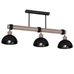Pakabinamas šviestuvas ERIK Sawn black/Patinated wood 3XE27