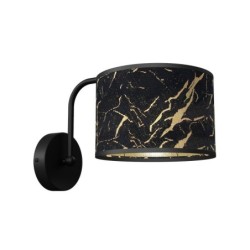 Sieninis šviestuvas SENSO Black/Gold 1xE27