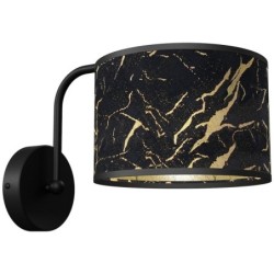 Sieninis šviestuvas SENSO Black/Gold 1xE27