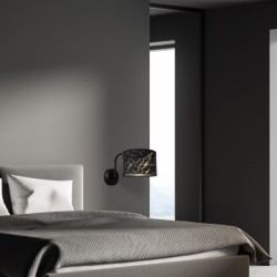 Sieninis šviestuvas SENSO Black/Gold 1xE27