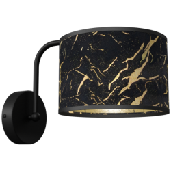 Sieninis šviestuvas SENSO Black/Gold 1xE27