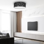 Lubinis šviestuvas SATINO SILVER 3xE27 50cm