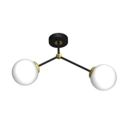 Lubinis šviestuvas JOY BLACK / GOLD 2xE14