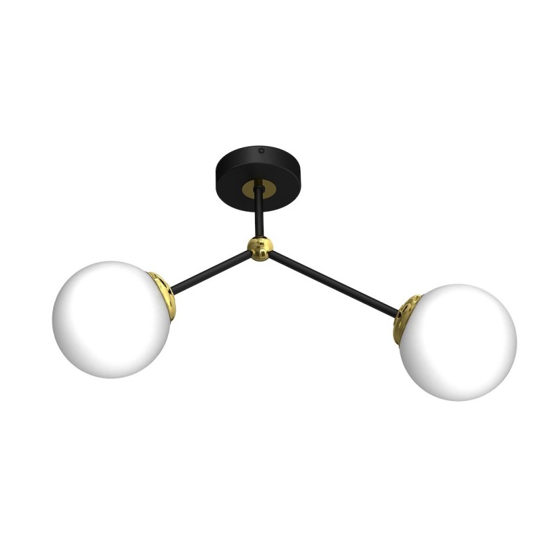 Lubinis šviestuvas JOY BLACK / GOLD 2xE14