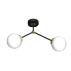 Lubinis šviestuvas JOY BLACK / GOLD 2xE14